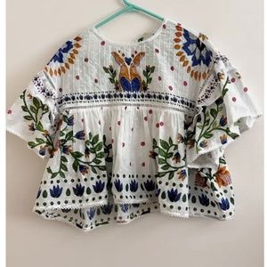 Farm rio summer garden blouse